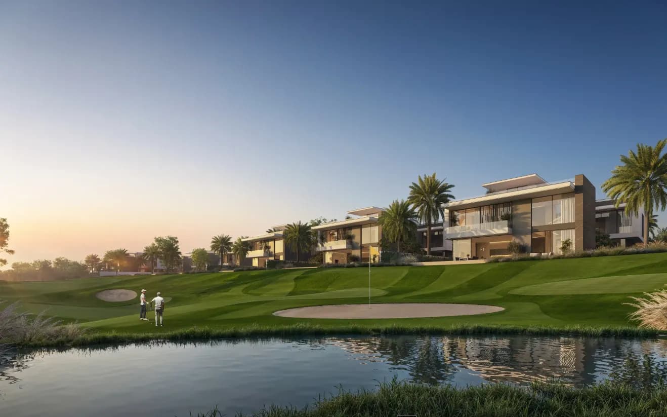 Cedarwood Estates villas across the championship golf course lake